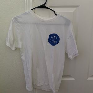 Boys white rip curl t shirt size large (L)